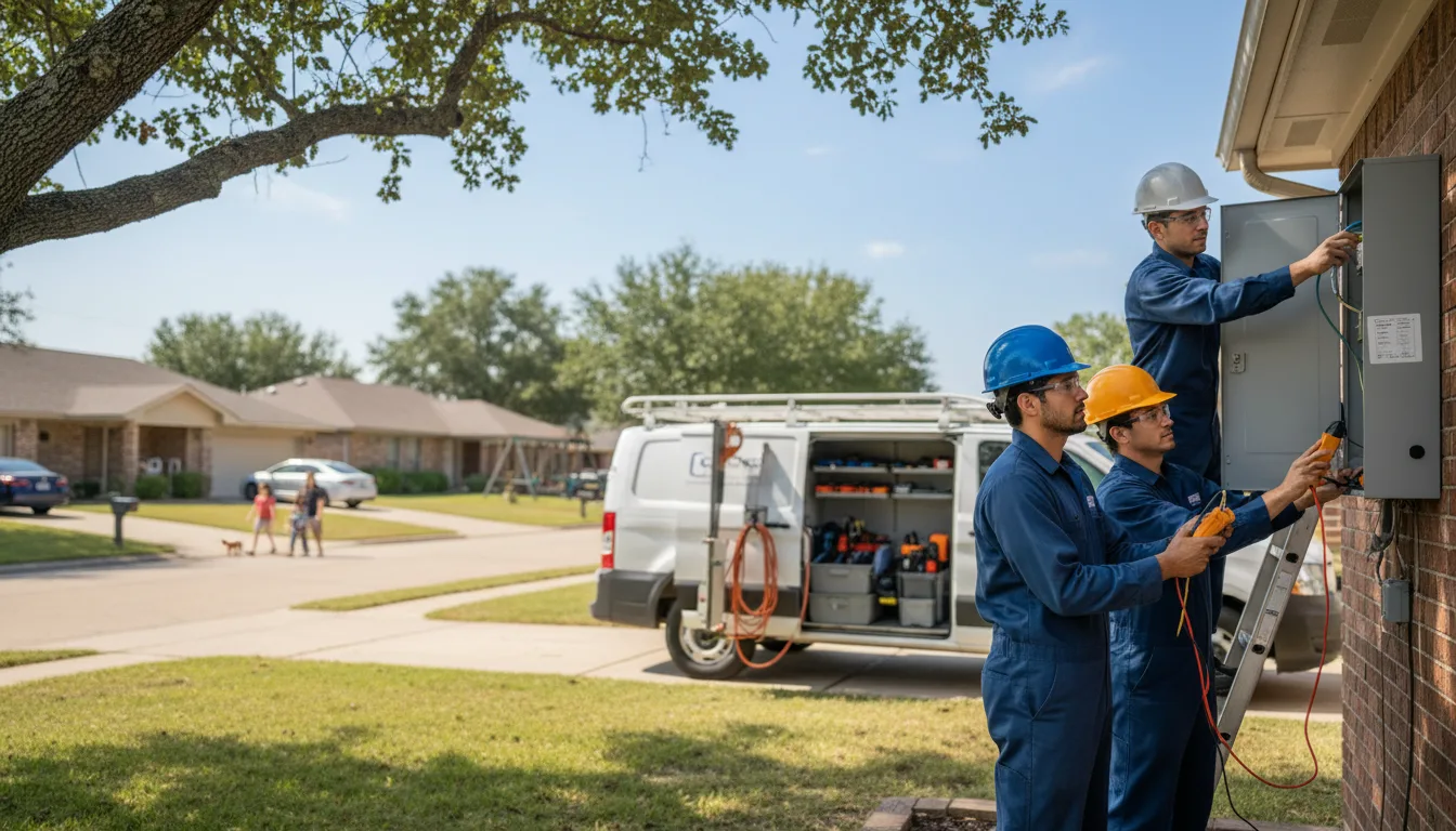 Certified electrician providing emergency electrical services in Atlanta, TX